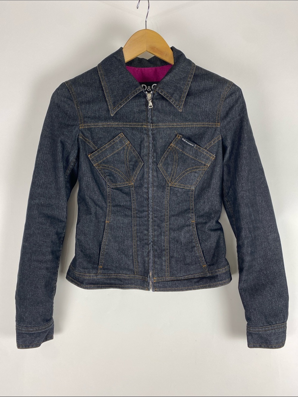 Dolce & Gabbana Women’s Black Jean Jacket Size XS